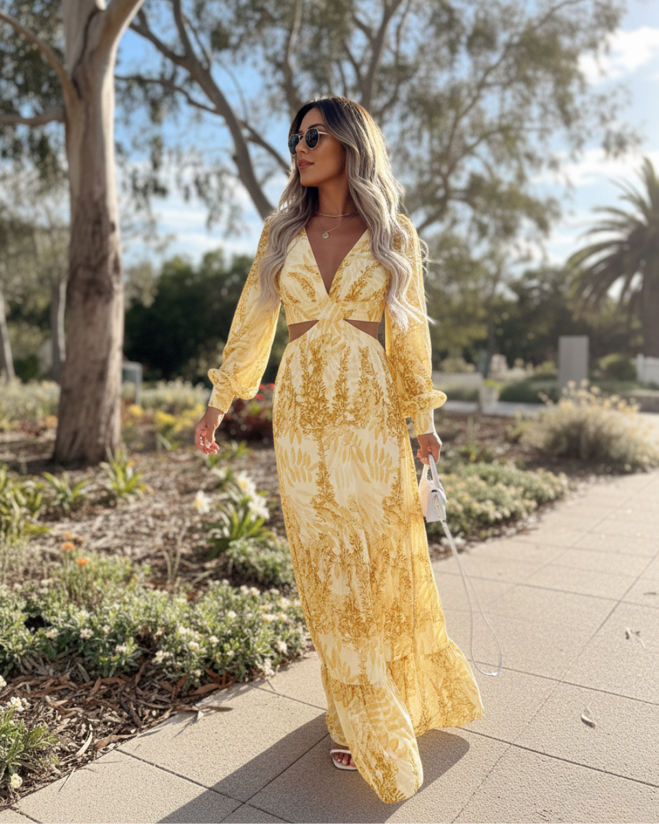 Marula | Maxi Dress with Cut-Out Waist
