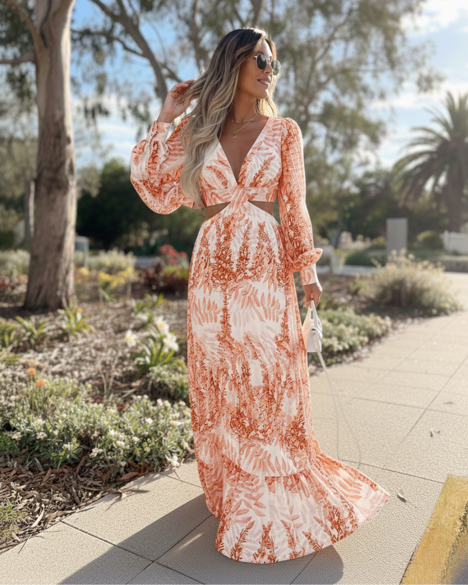 Marula | Maxi Dress with Cut-Out Waist