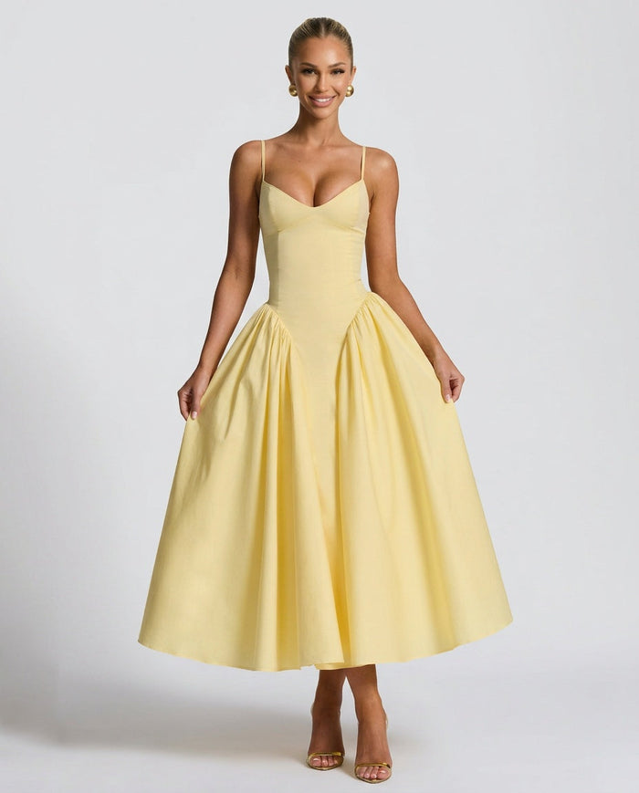 Juliette | Ruched Bodycon Midi Dress