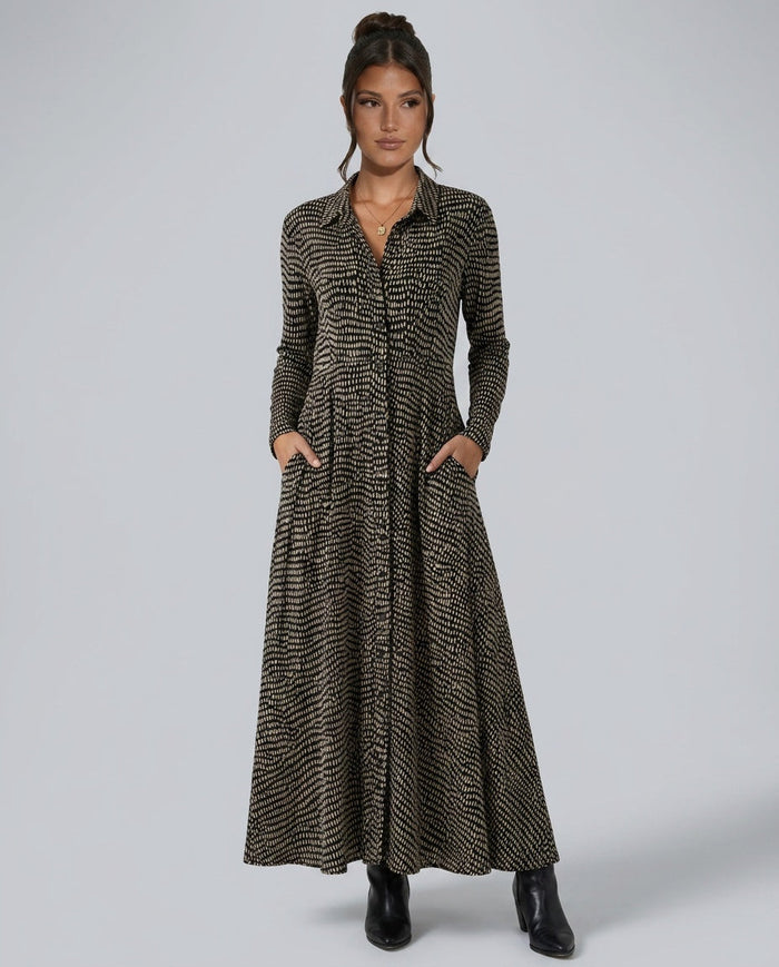 Edda | Relaxed V-Neck Maxi Dress