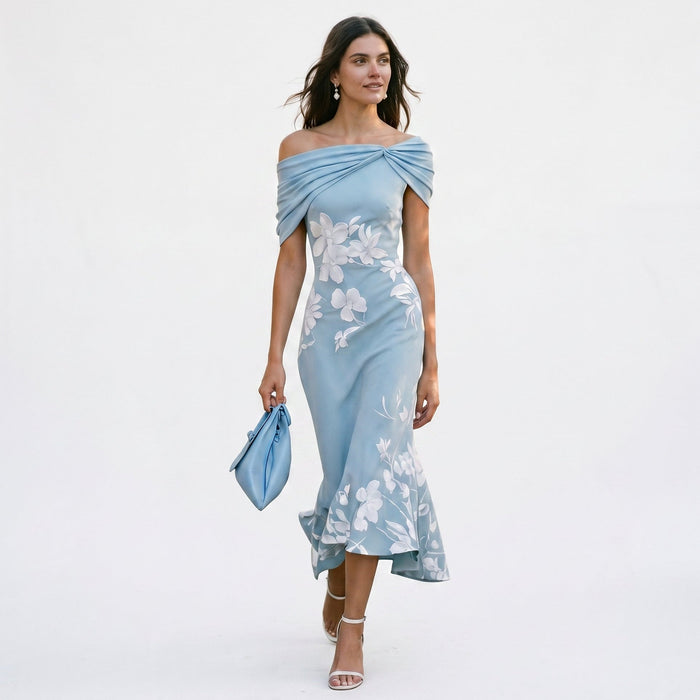 Delphine | Long Sleeve Midi Dress