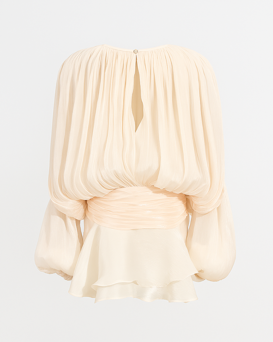 Ella | Pleated Ruffle Mini Dress