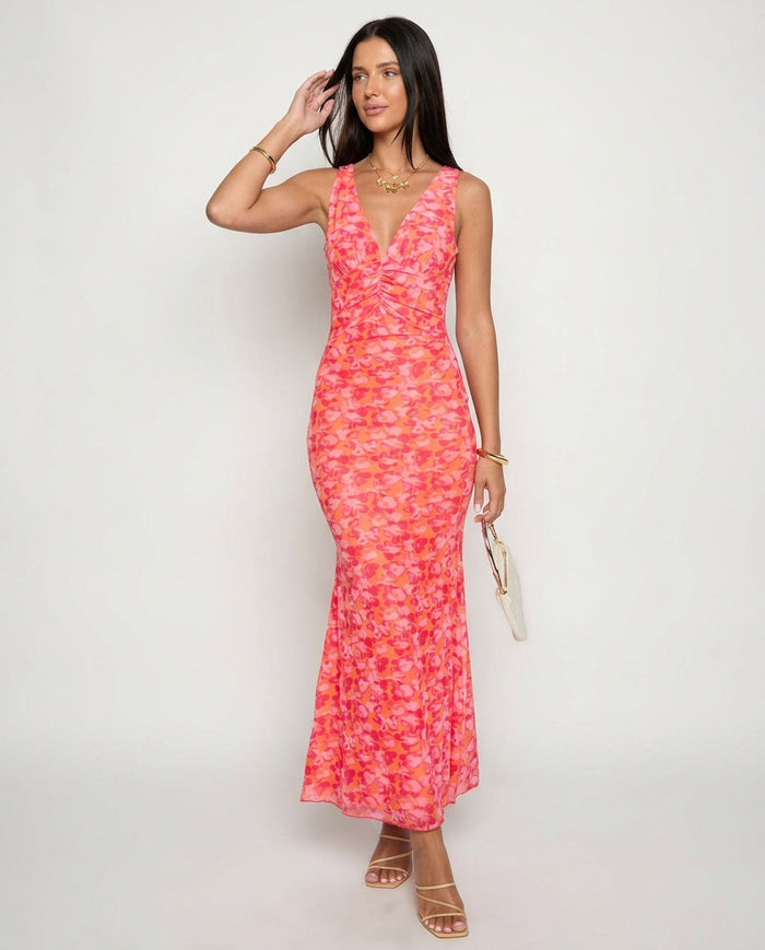Beck | Floral Print Maxi Dress