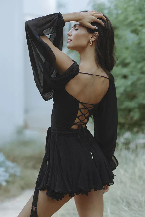 Layla | Mini Dress with Balloon Sleeves