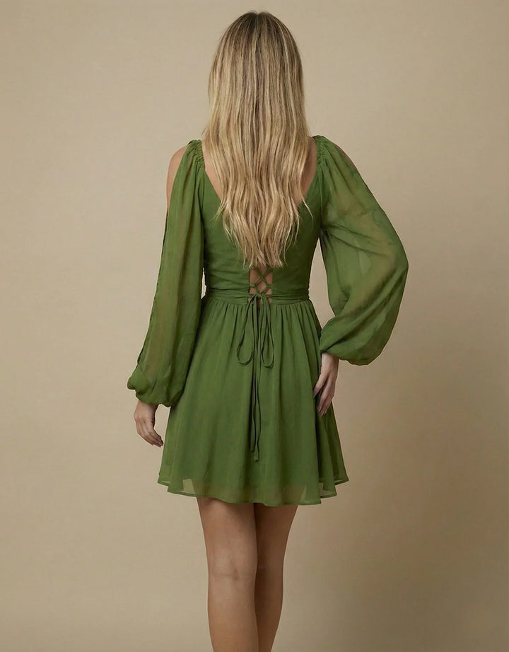 Layla | Mini Dress with Balloon Sleeves