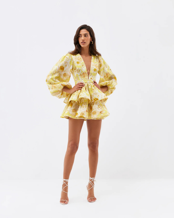 Lilly | Tiered Peplum Mini Dress