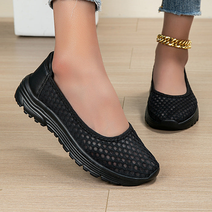 Women's Mesh Slip-On Sneakers with Breathable Upper