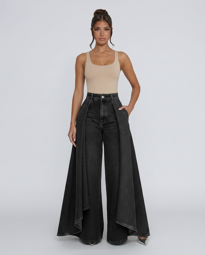 Calira | High-Waisted Wide-Leg Jeans