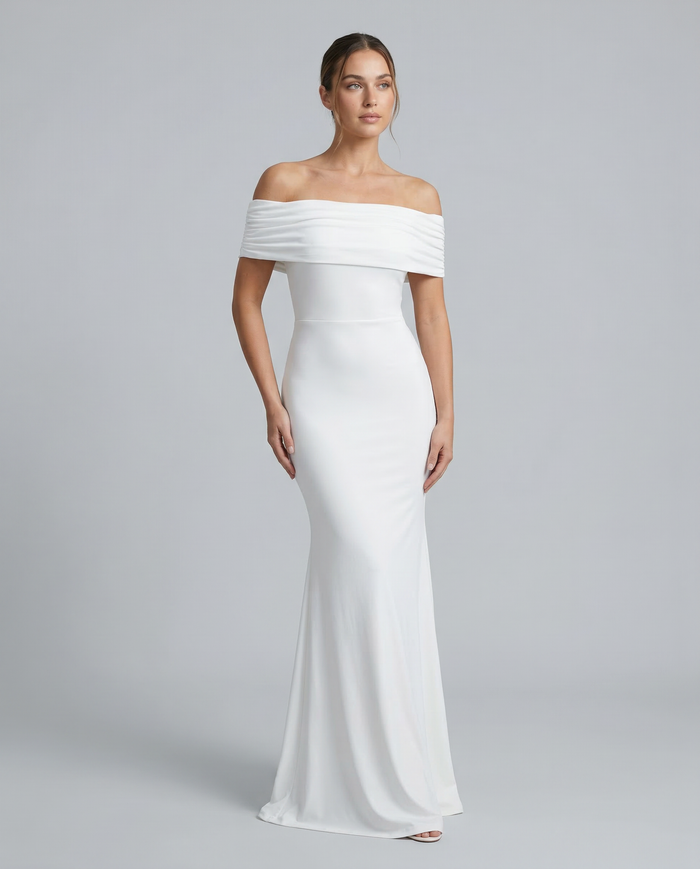 Sophia | Maxi Dress with Off-Shoulder Neckline