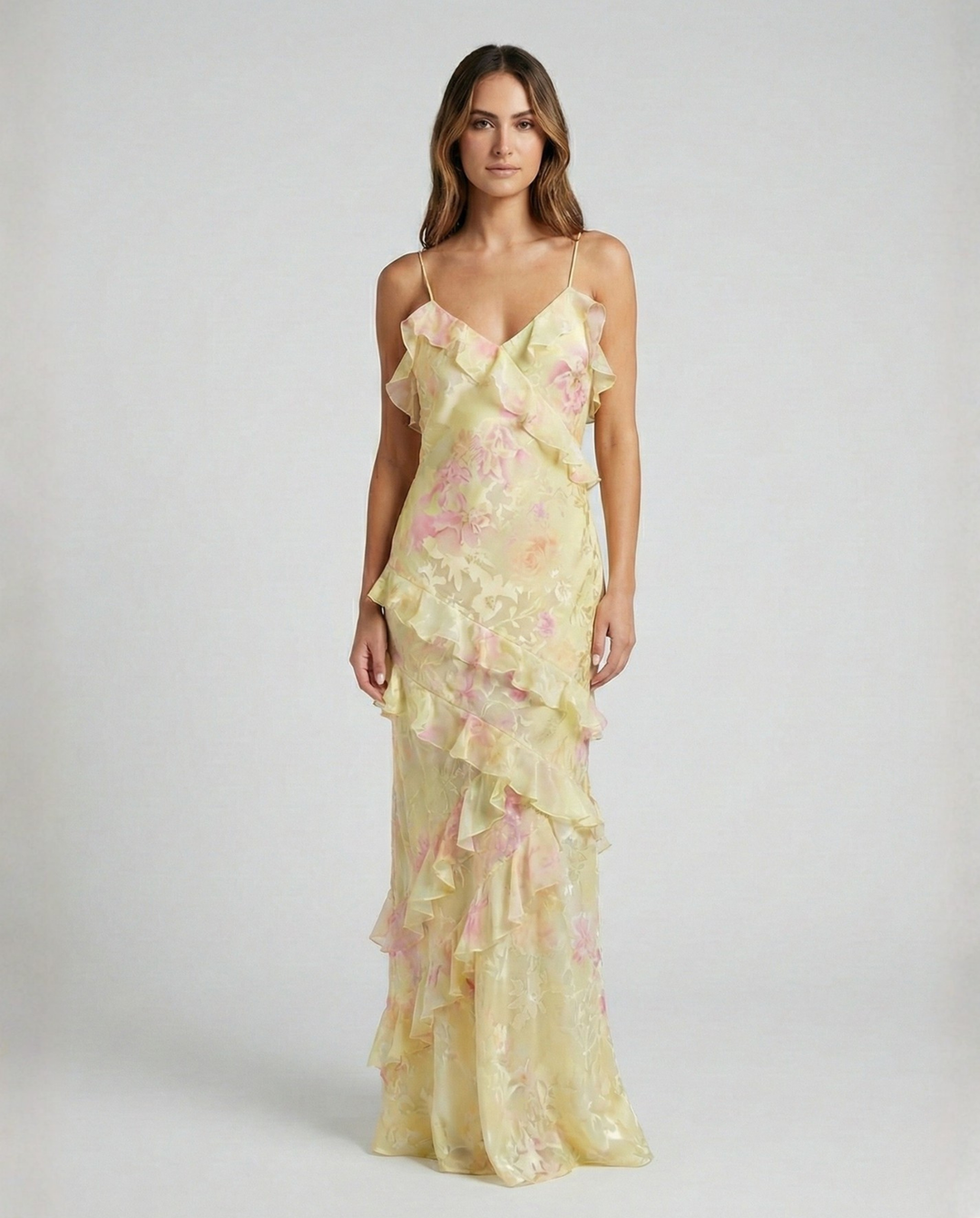 Isabella | Maxi Dress with Layered Ruffle Skirt