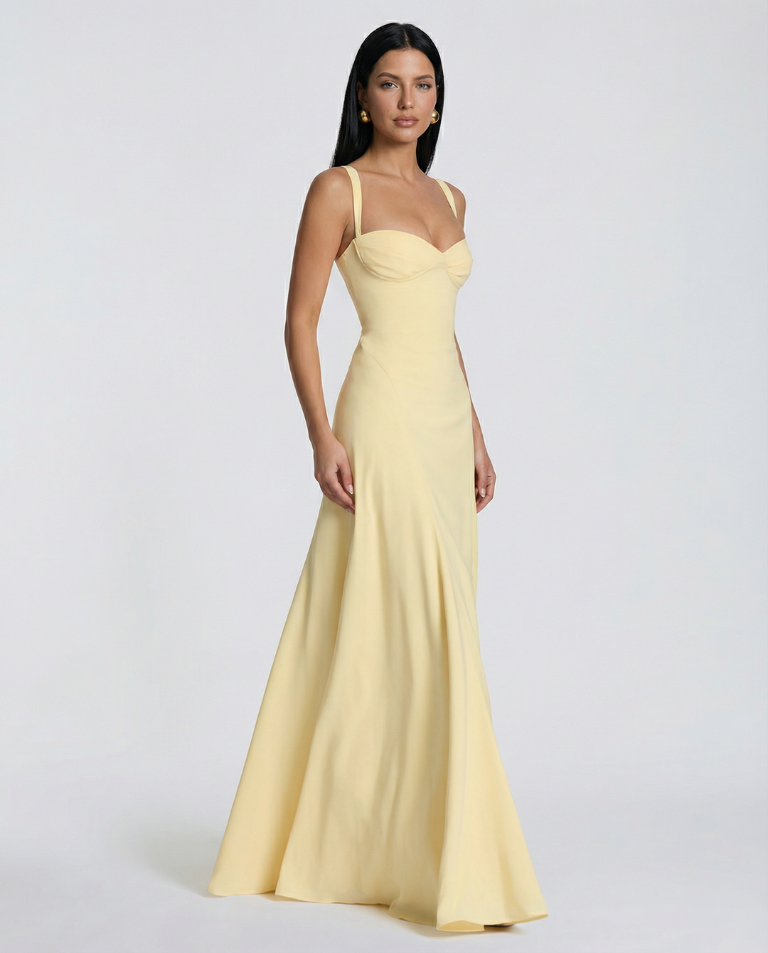 Mary | Maxi Dress with Corset Bodice and Lace-Up Back