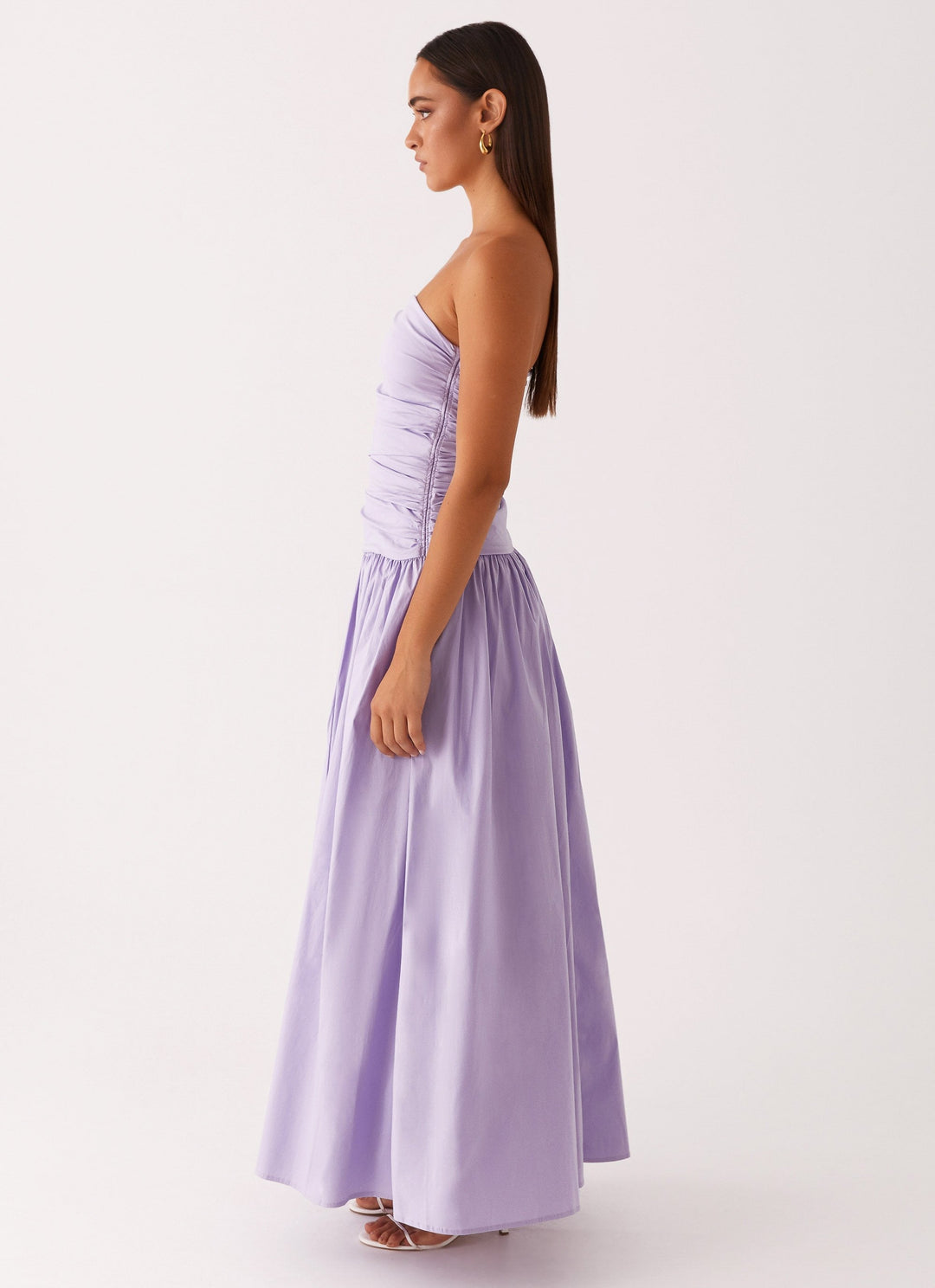 Norma | Cowl Neck Slinky Bias Cut Maxi Dress