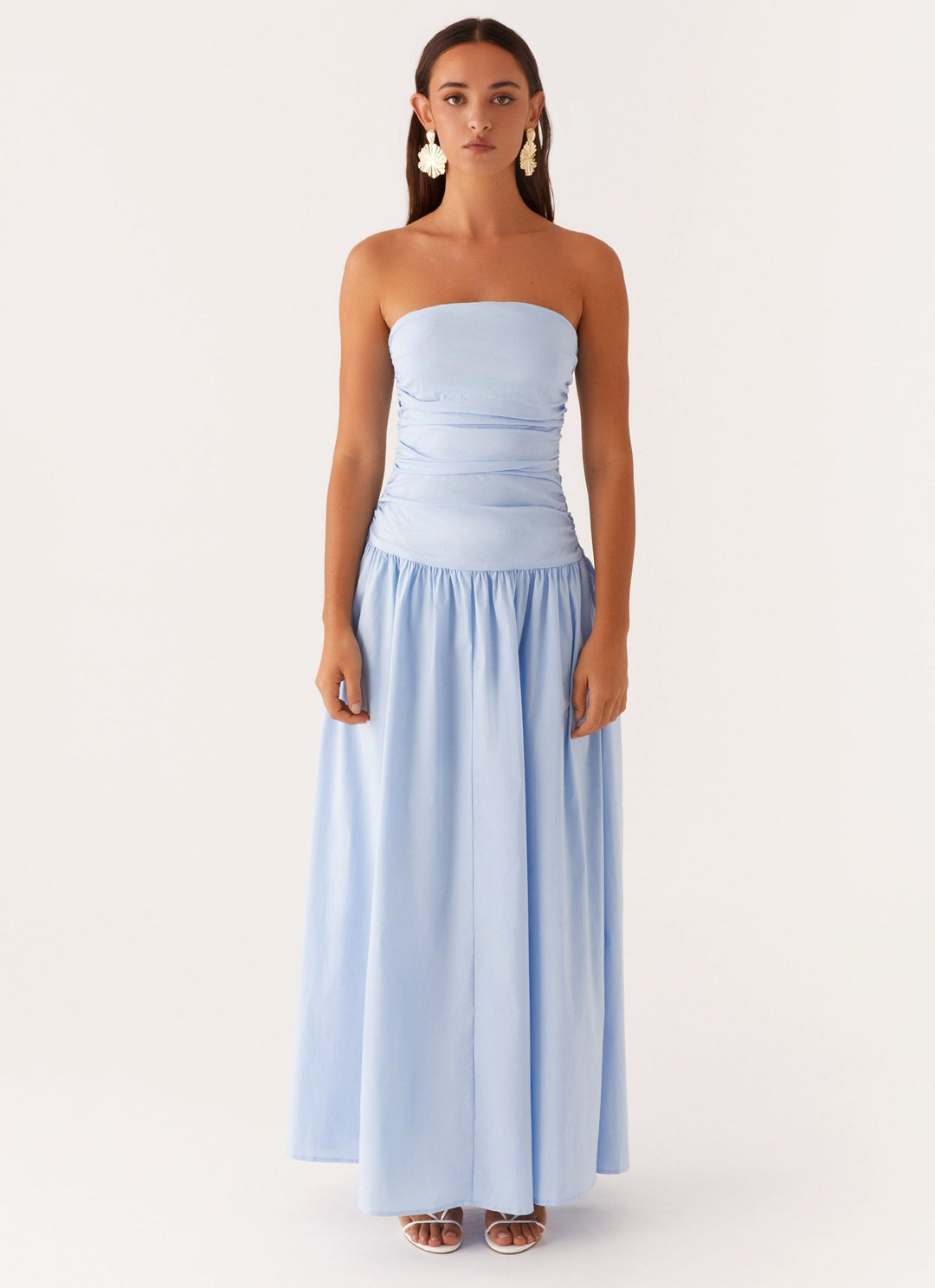 Norma | Cowl Neck Slinky Bias Cut Maxi Dress