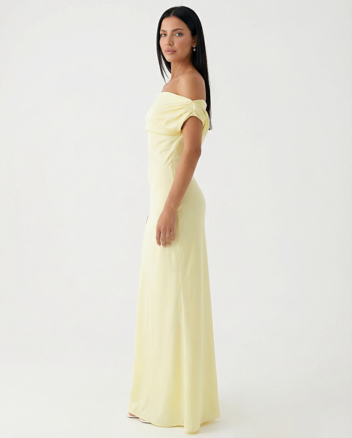 Myrna | One-Shoulder Satin Maxi Dress