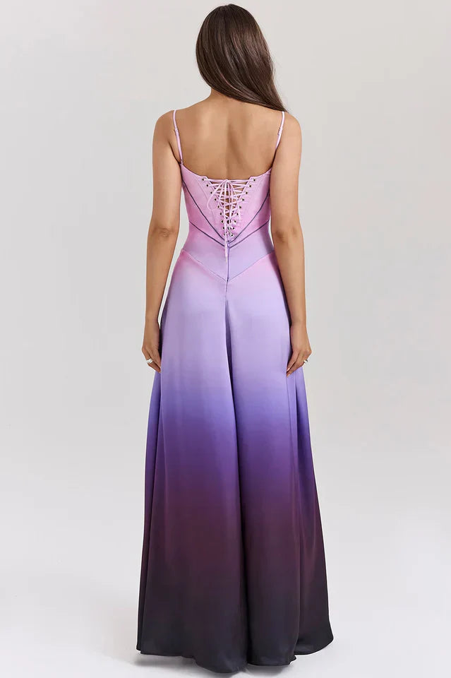Cherie | Sleeveless Lace-Up Maxi Dress