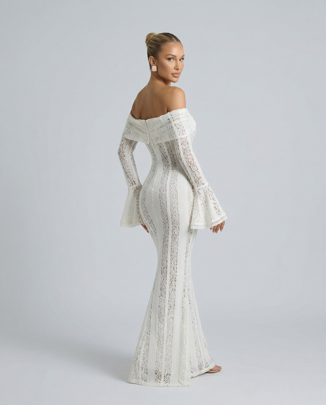 Kerry | Off Shoulder Lace Maxi Dress