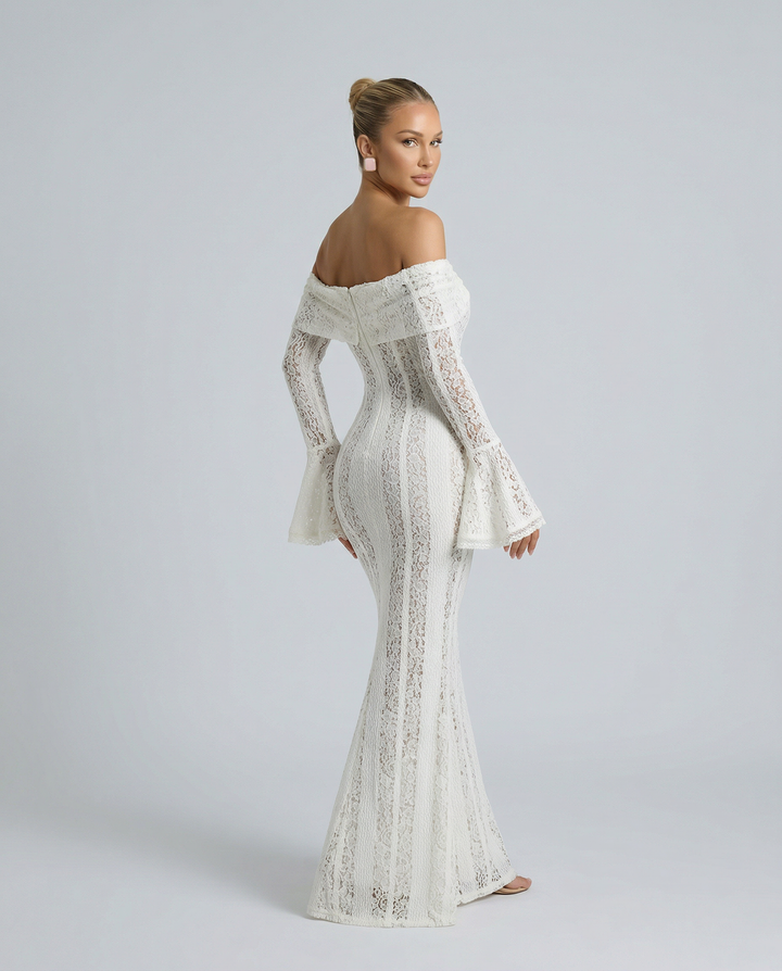 Kerry | Off Shoulder Lace Maxi Dress