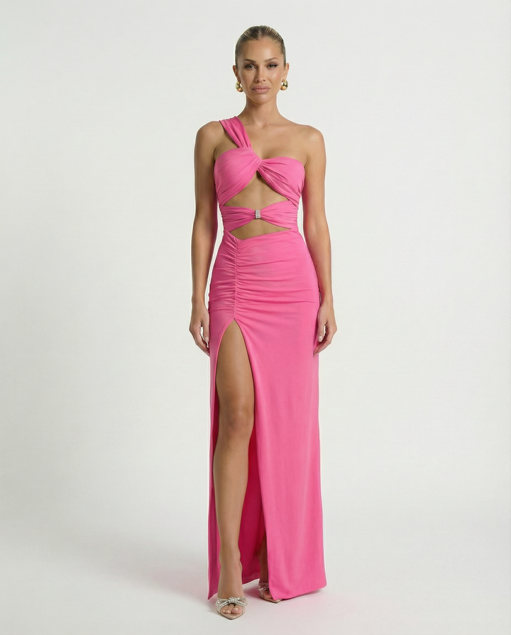 Edna | Maxi Dress with One Shoulder and Cut-Out Detail