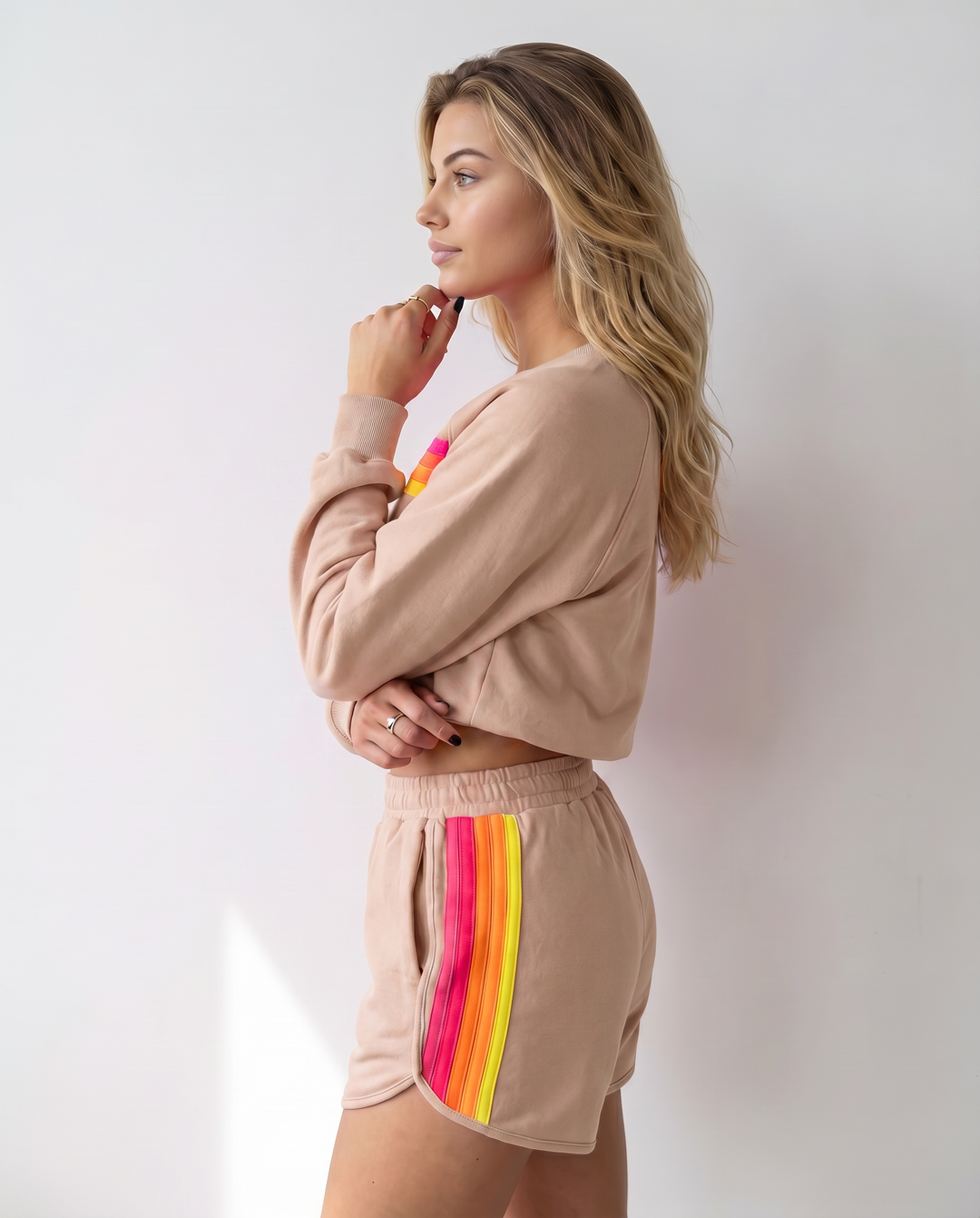 Stacey | Two-Piece Set with Sweatshirt and Shorts