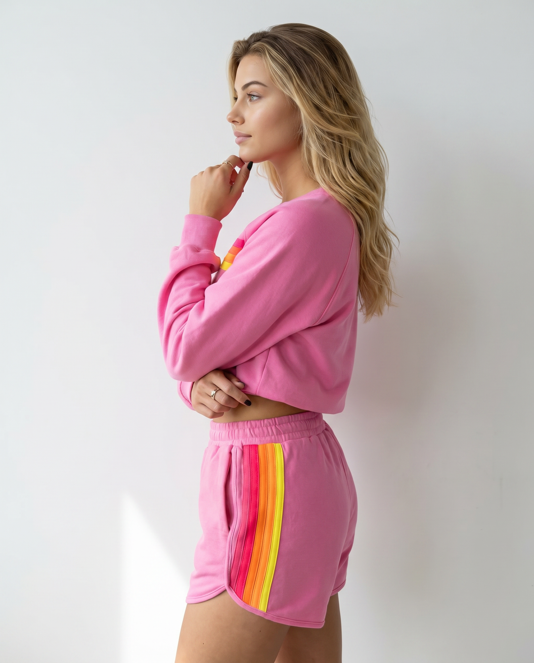 Stacey | Two-Piece Set with Sweatshirt and Shorts