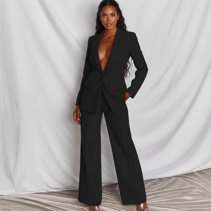 Nadia | Blazer & Wide Leg Pant Co-ord Set